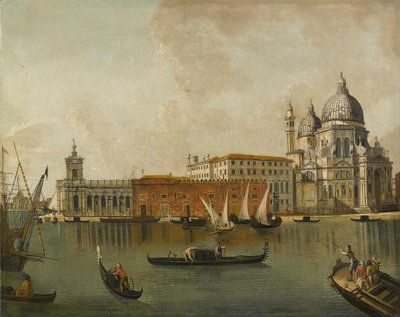 View of the Dogana and Santa Maria della Salute in Venice by Follower of Michele Marieschi